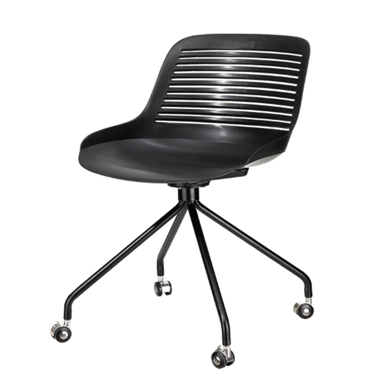 china formal white cheap metal swivel rolling high back black plastic dining chairs on wheels