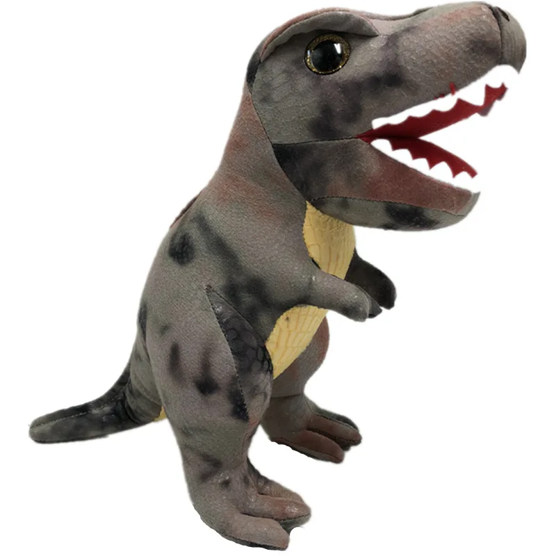 New 30CM simulation camouflage Tyrannosaurus Rex plush doll Bared teeth cute plush toy doll machine Jurassic