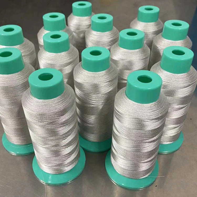 Silver Fiber For Smart Textile Embroidery Thread