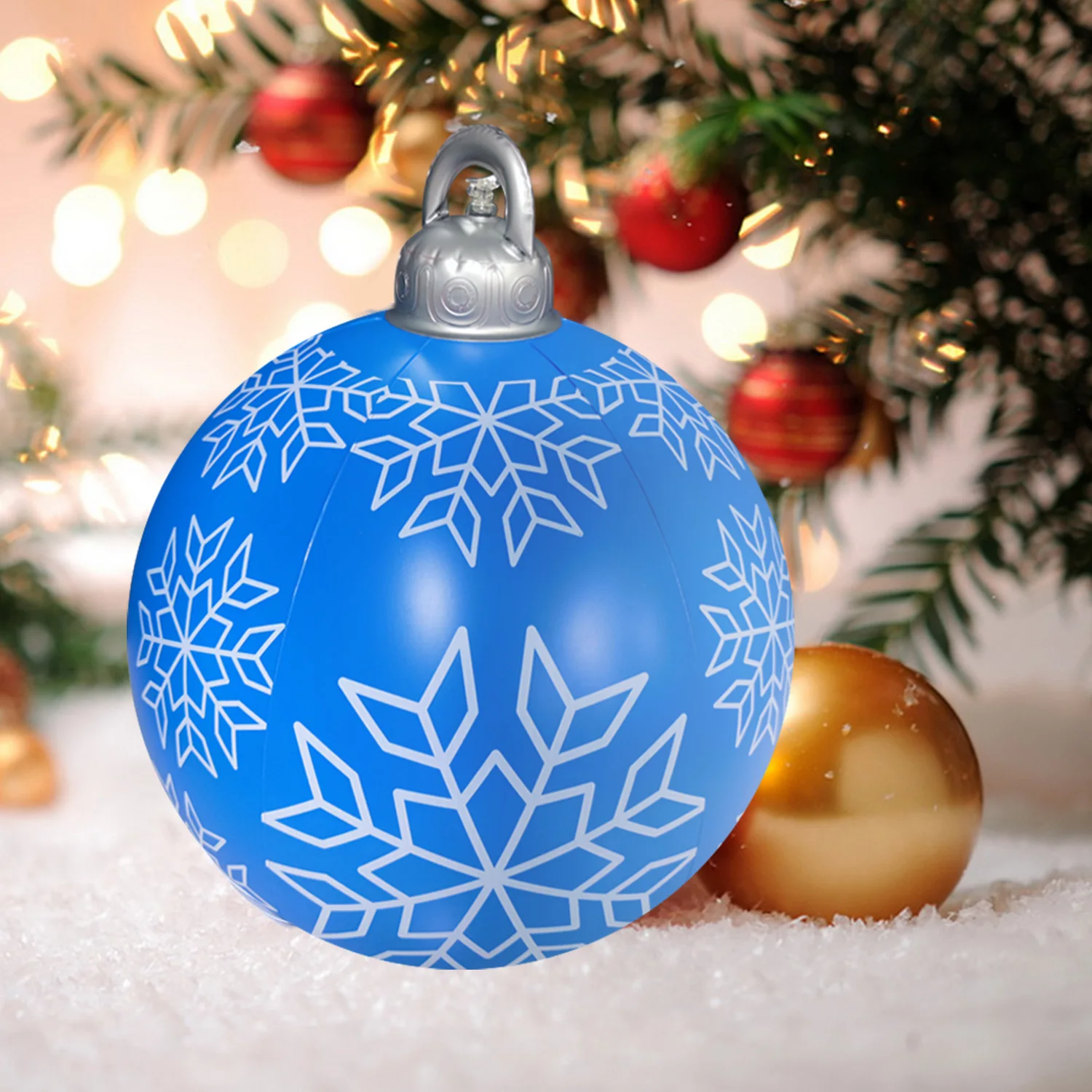 24 In 16 Colors Changing Large Big Giant Outdoor Christmas Ornamental PVC Inflatable Decorated Light Ball with Remote for Xmas