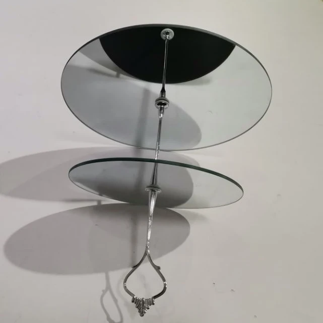 Multilayer serving tray 2-layer cake stand cupcake rack sets luxury iron two-layer portable snack melon seeds candy plate
