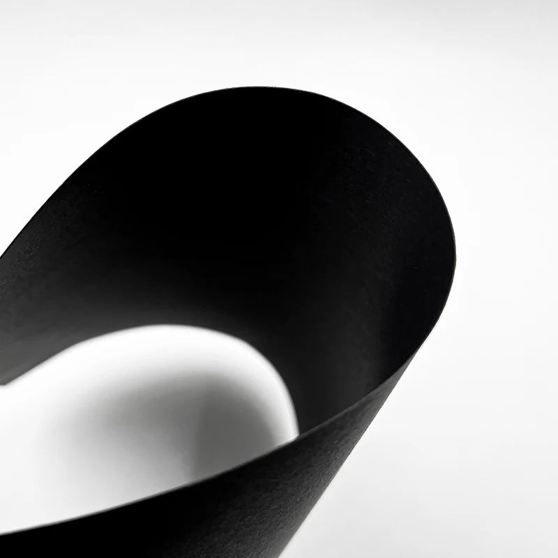 Wholesale High quality 300gsm 350gsm 400gsm Black Card Paper Recycled Black Paperboard Black Duplex Paper Cardboard