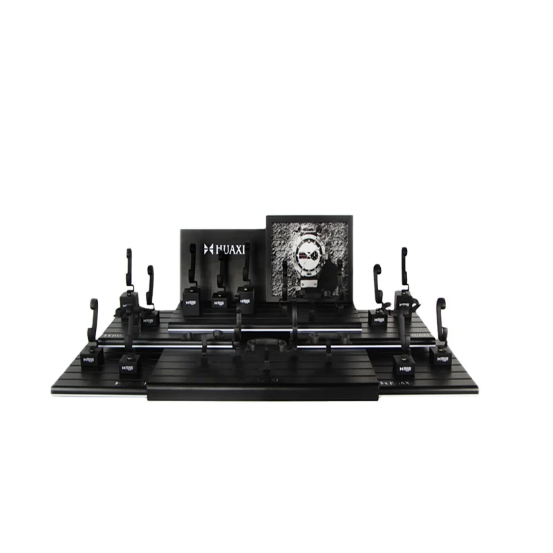 Elegant black display watch C-ring wall display showcase