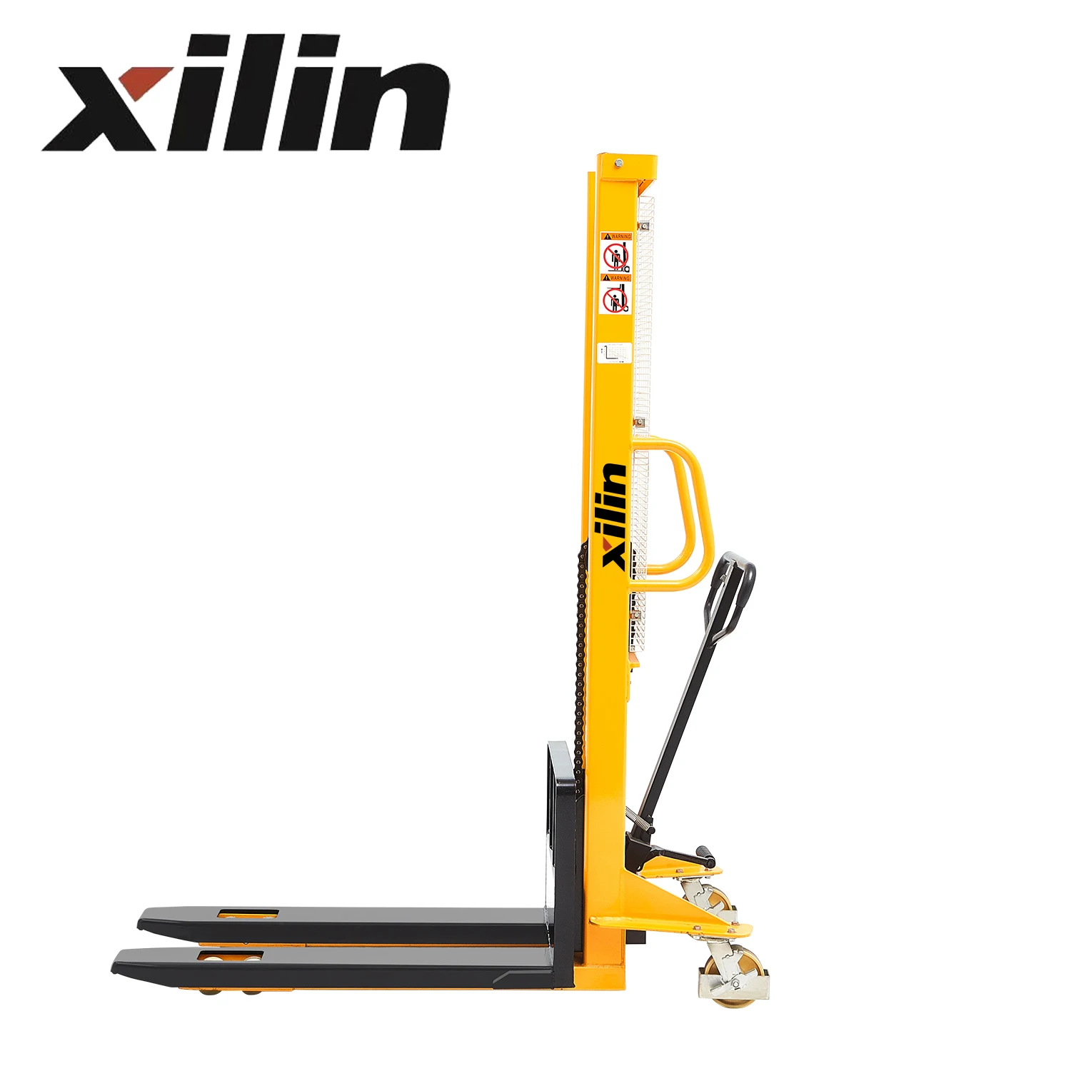 Ручной штабелер Xilin 500 кг 1,6 тонны 1 м с фиксированными вилочками, ручной штабелер поддонов