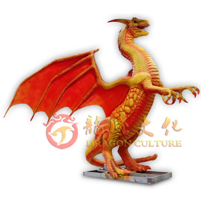 Adventure park attractive animatronic realistic dragon costume for sale Theme Park Equipment Animation 3D Dragon