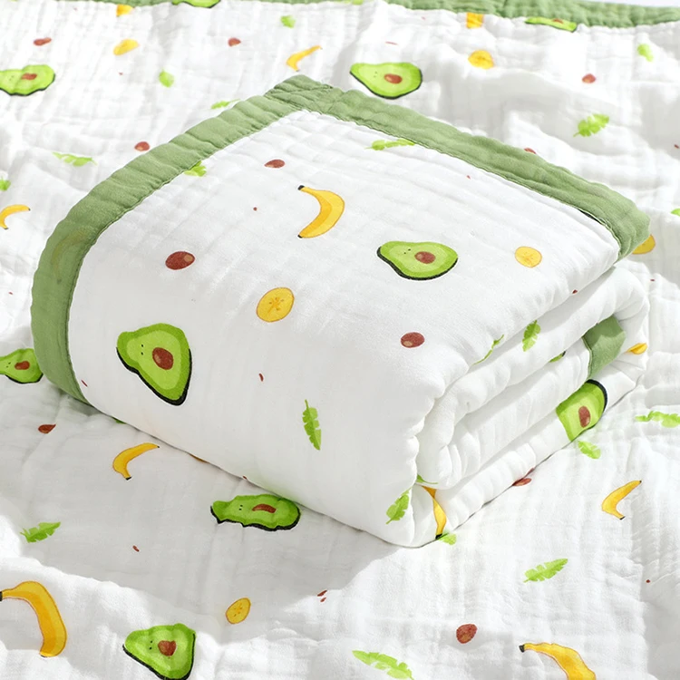 Wholesale variety of 6 layers cotton baby blanket for newborn