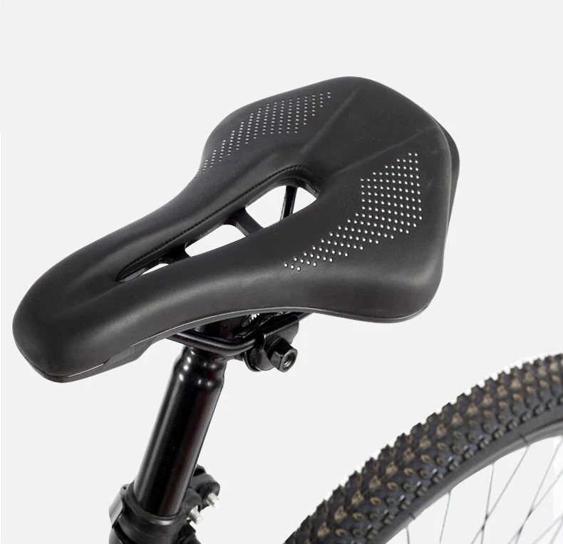 Ultralight Mountain Bicycle Saddle MTB Short Nose Road Bike Seat PU Leather Hollow Prostatic Saddle Bicycle Parts