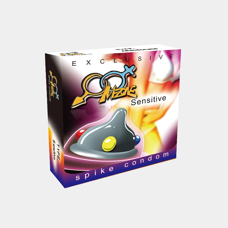 Factory directly supply OEM customize logo soft spike strong stimulation condom for men durable natural Latex condom