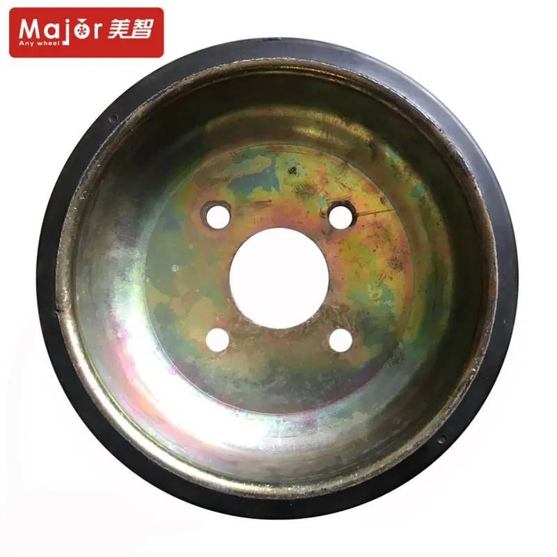 Твердые резиновые шины и колеса с стальным ободом