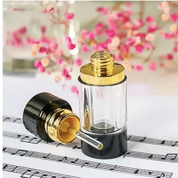 Wholesale Cylinder Shape Mini Arabic Perfume Oil Fragrance Empty Crystal Attar Bottle 3ml