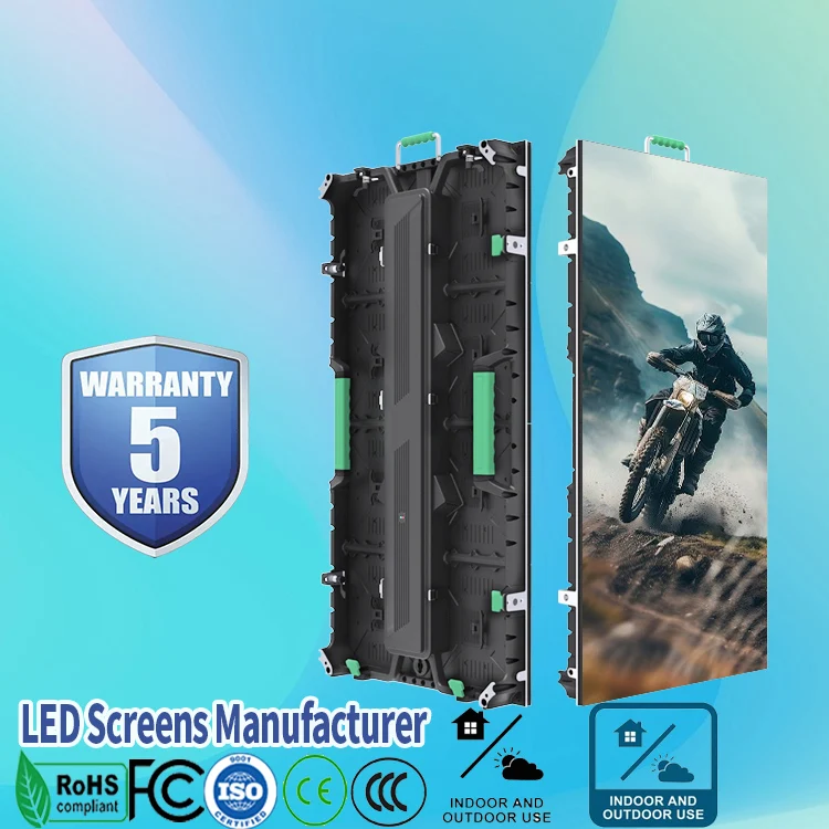 waterproof led slim panel video outdoor stage led video wall screen led display for advertising