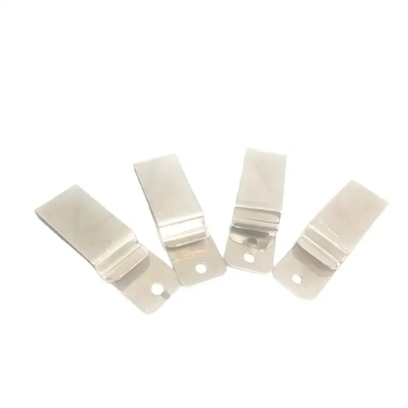 Fast Dispatch High Quality Factory Price Universal Metal Spring Steel Nickel Silver Color Holster Belt Clip