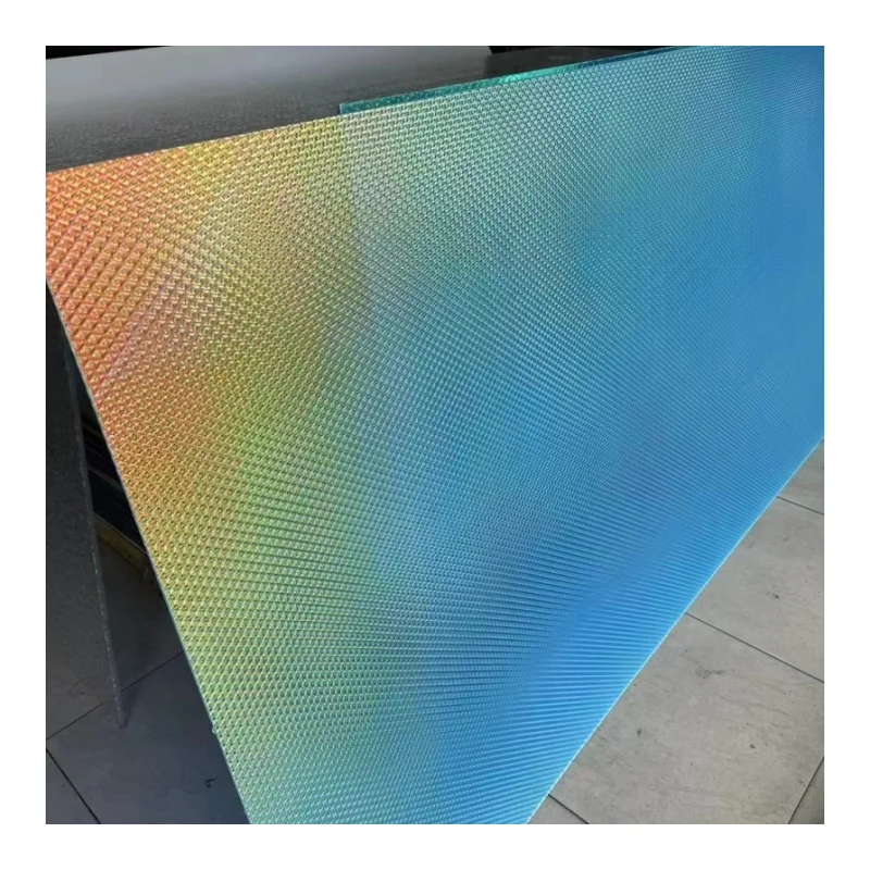 CHINAPLAS 4x8 feet Extruded Acrylic Sheet honeycomb Texture Acrylic board