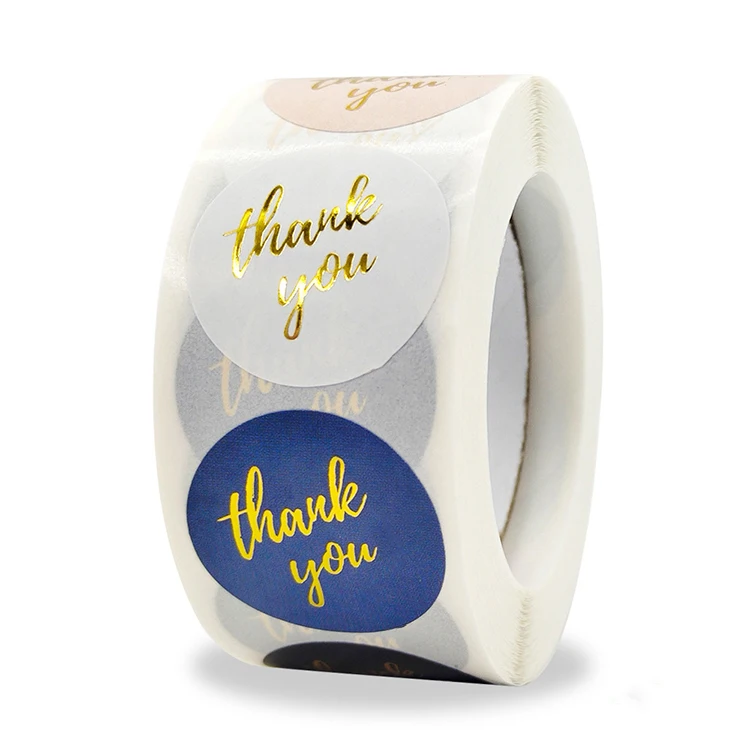 
Пользовательская Круглая этикетка спасибо этикетка наклейка Логотип этикетка 