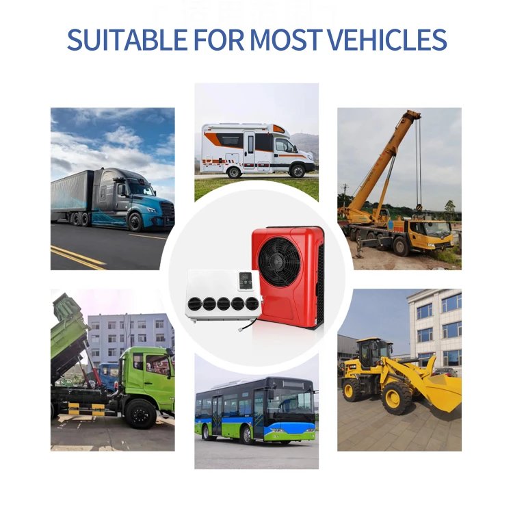 Electric Air Conditioner Cooling 12V 24V Truck RV Sleeper Parking Air Conditioner Truck Cabs Mini Split Air Cooler Fan No Fuel