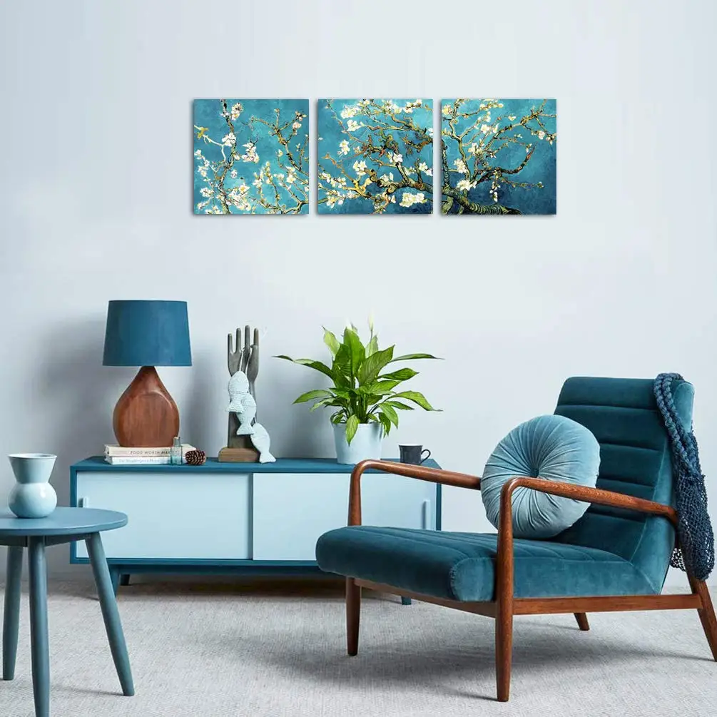 2022 hot Desgin Wall Art Canvas Print Painting for Bedroom Home Decor Vincent of Almond Tree in Blossom Floral Flower Pictures