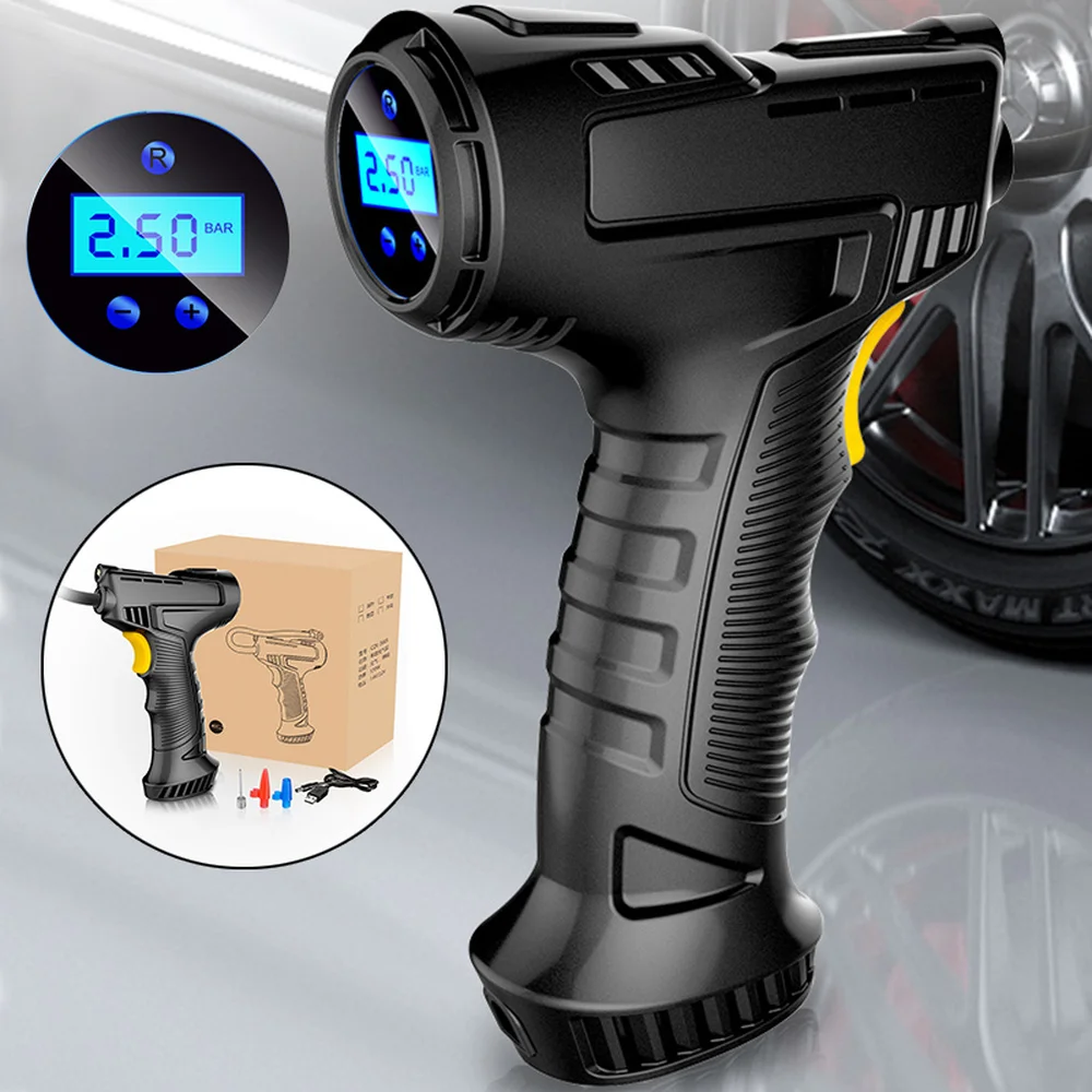 New Products Intelligent Portable Hand Held Tire Pump Digital Car Tire Inflator