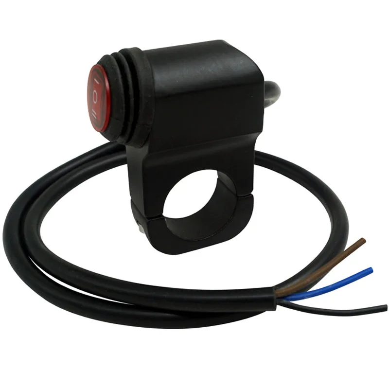 Aluminum Alloy  22Mm Handlebar On Off Switch Waterproof For Motorcycle Flash Beam Switch Motorcycle Lights Switch