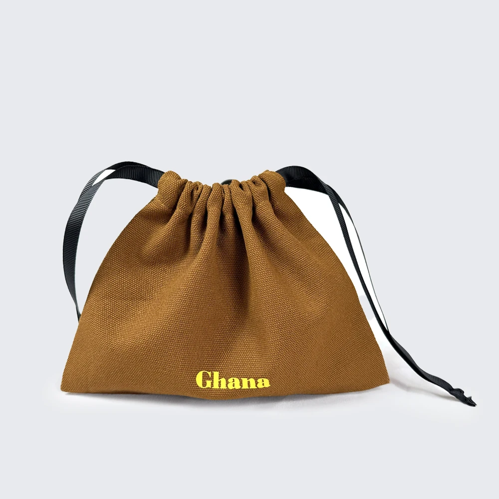 Wholesale Eco Friendly Canvas Cotton Dust Storage Gift Packing Pouch Reusable Double Drawstring Bag