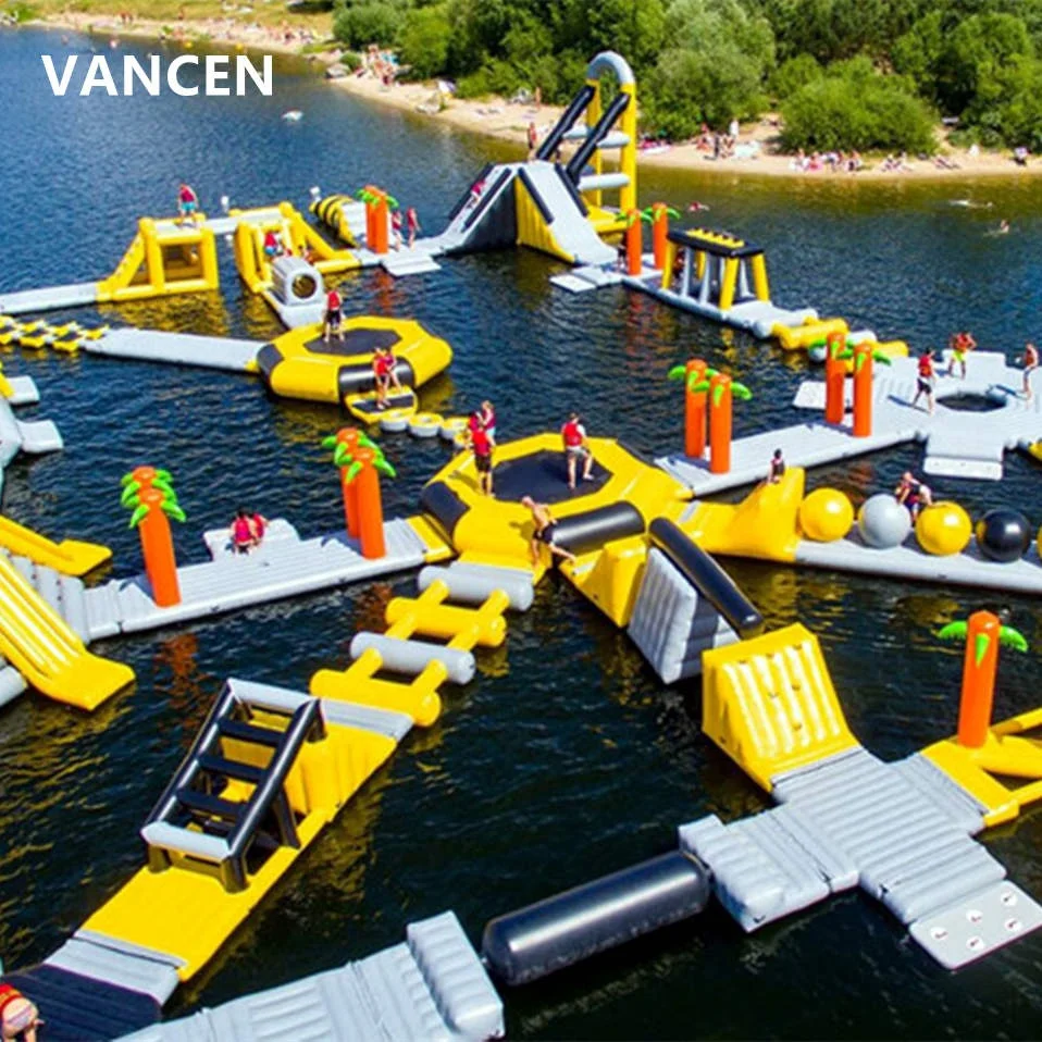 40x30 Meters Adults Giant Inflatable Floating Water Park For Adults Open Water Energy Challenge Activities Amusement Aqua Park