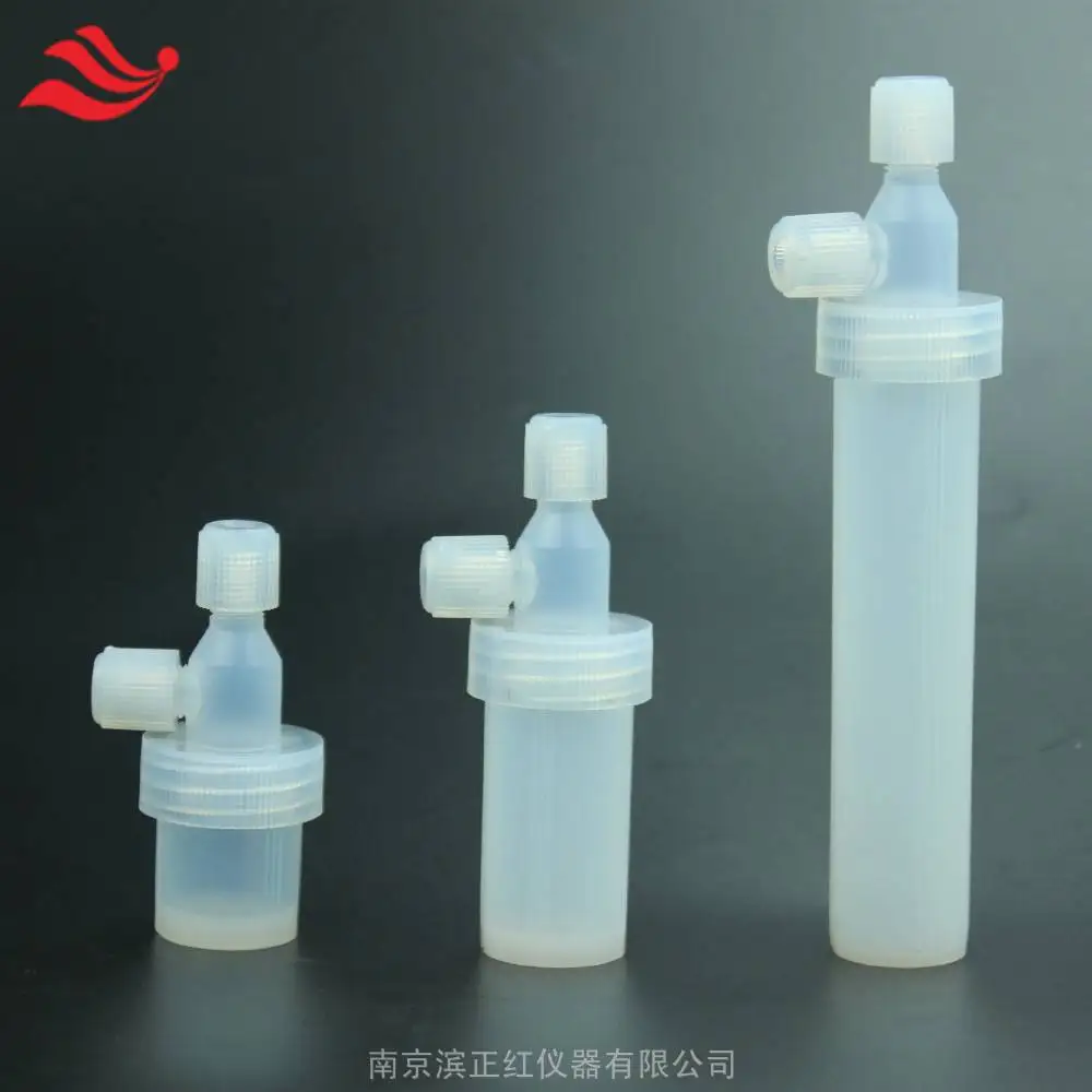 60 mL Impinger PFA Tube Ports One on Top One on Side in New Material