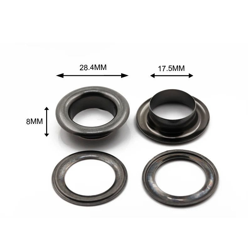 Grommet supplier 28.4mm outer diameter eyelets antique brass metal ring eyelet for leather handbags