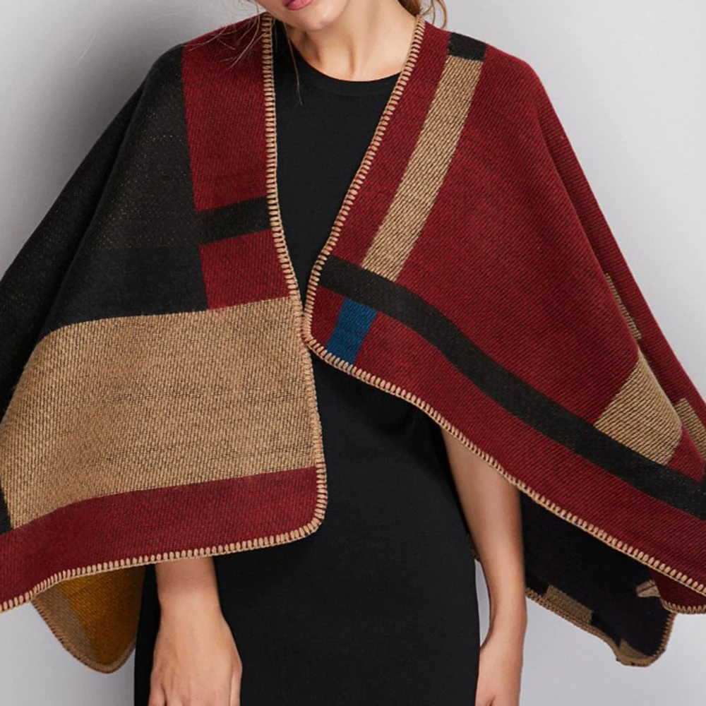 High Quality New Style sweater Fashion Knitting Winter Poncho Women