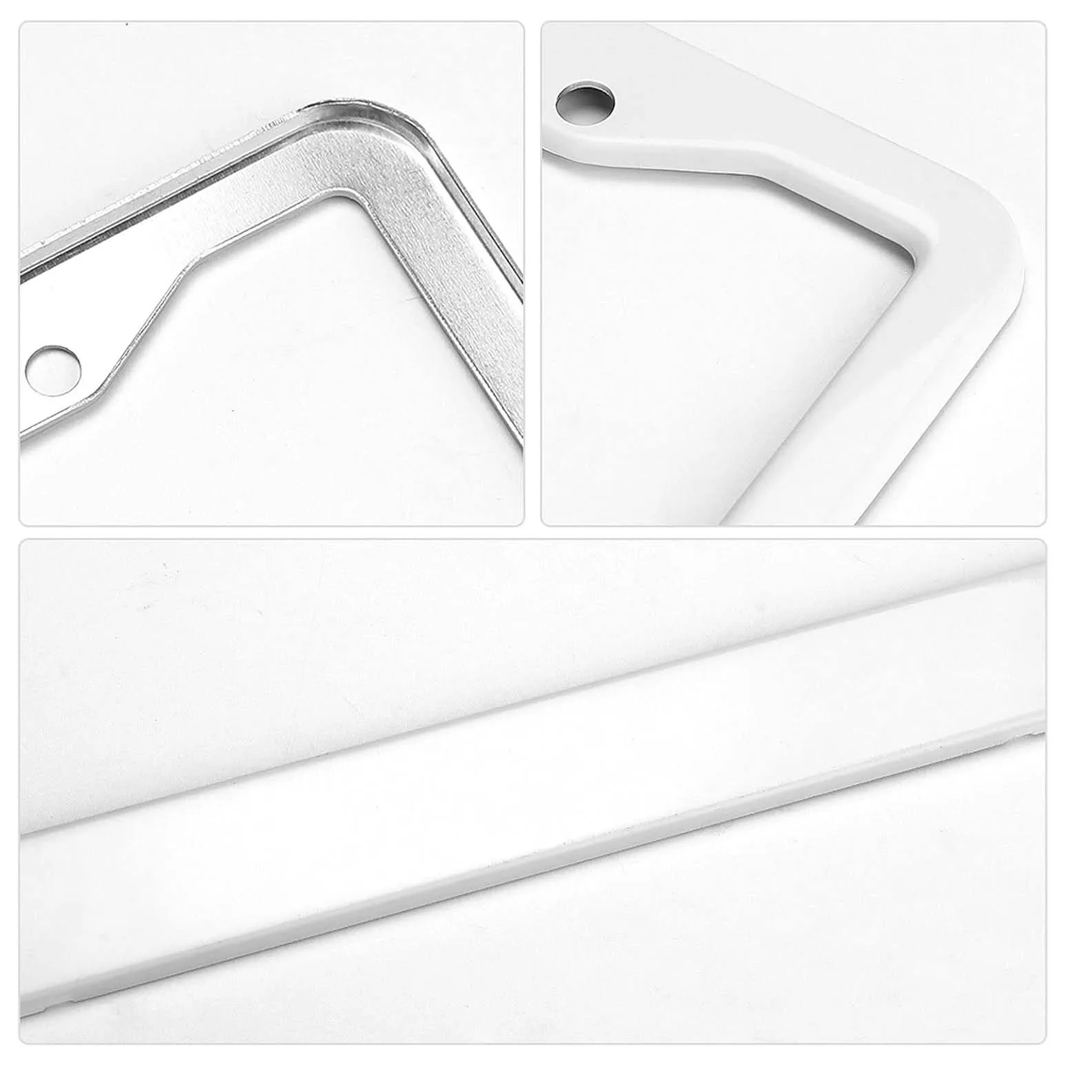 Germany Flag License Plate Frame Aluminum Black Car Cover Tag Holder with 2 Holes License Plate Cover for US Vehicles Standard