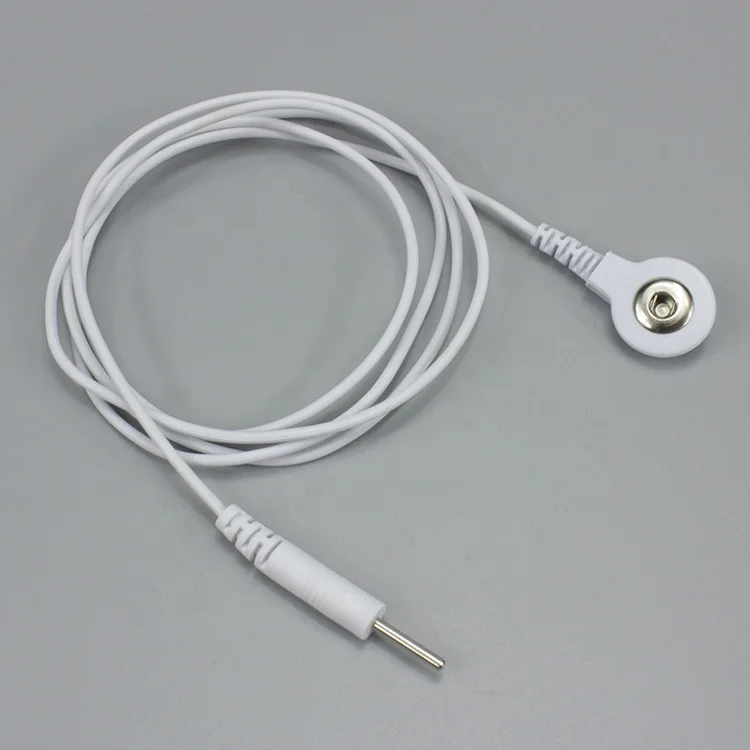 Tens Snap Electrode Lead Wire 3.5mm Snap to 2mm Pin Tens Cable  2.0pin male and female
