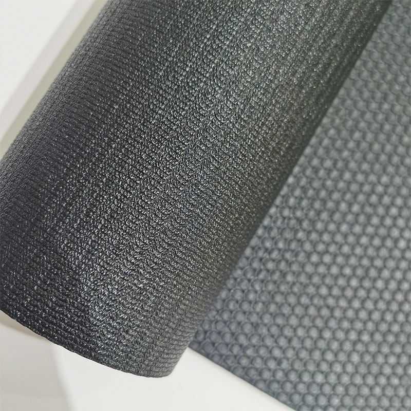 High Density Yoga Mat Pvc Closed Cell 2mm PVC Jump Rope Mat Premium Black Exercise Fitness Mat Custom Logo 1830*610*2mm