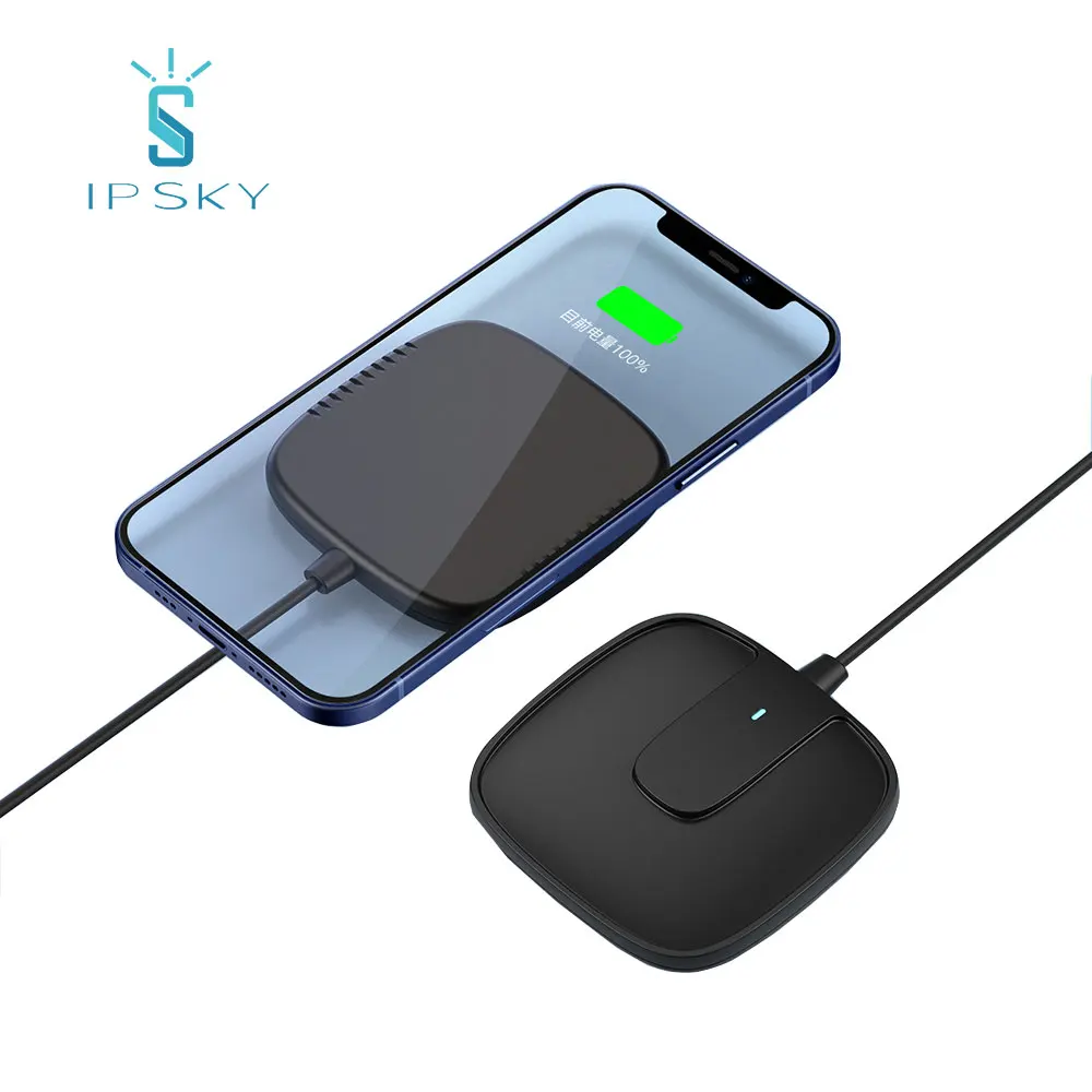 
IPSKY Magnetic Attachable portable wireless mobile phone charger For iphone 12 15W all QI devices Fast Charger 