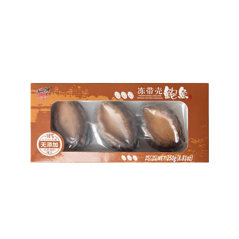 Wholesale High Quality 3 Capsules 250g Frozen Whole Abalone For Sale