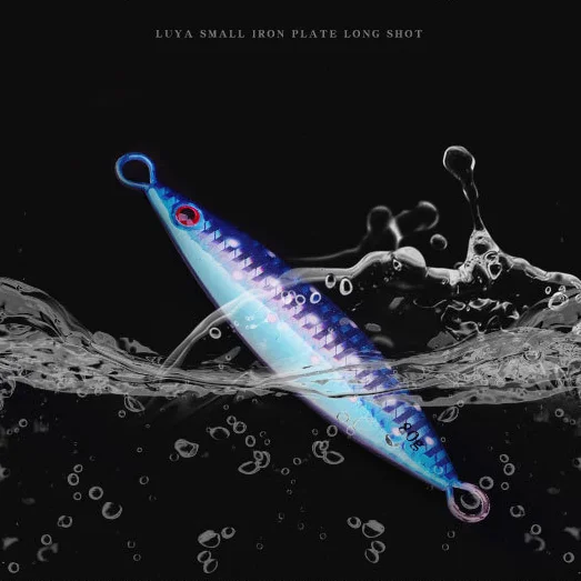 Factory wholesale slow rocking sea fishing iron plate deep sea boat fishing  60g 80g iron plate lure lead fish lure bionic  lure