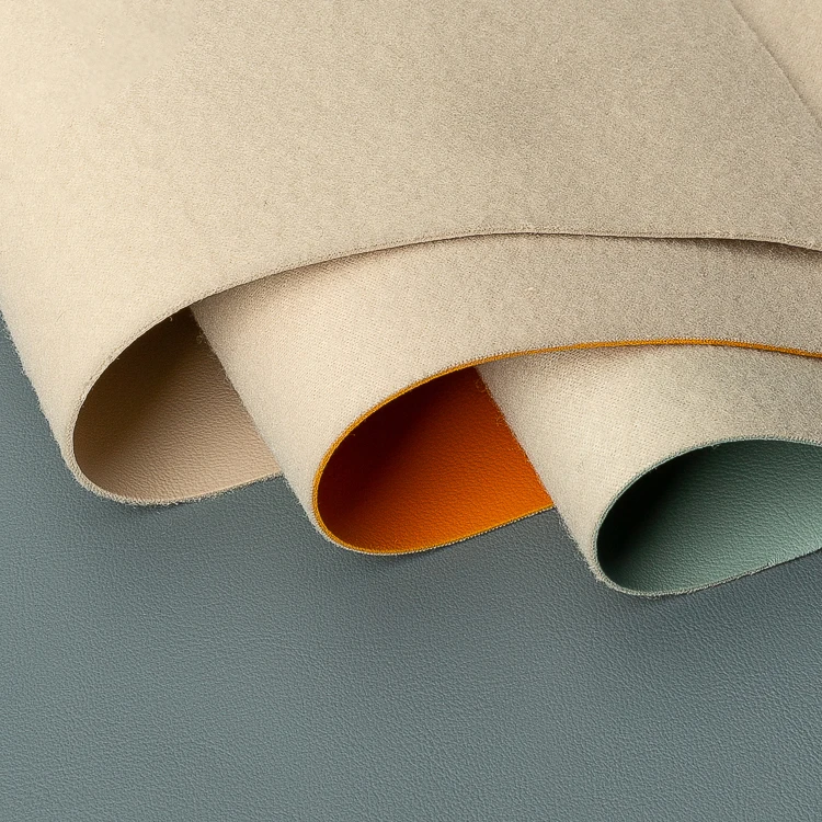 Abrasion-resistant And Waterproof Mercerized Velvet Base Nappa Artificial Leather For Furniture Home Decor