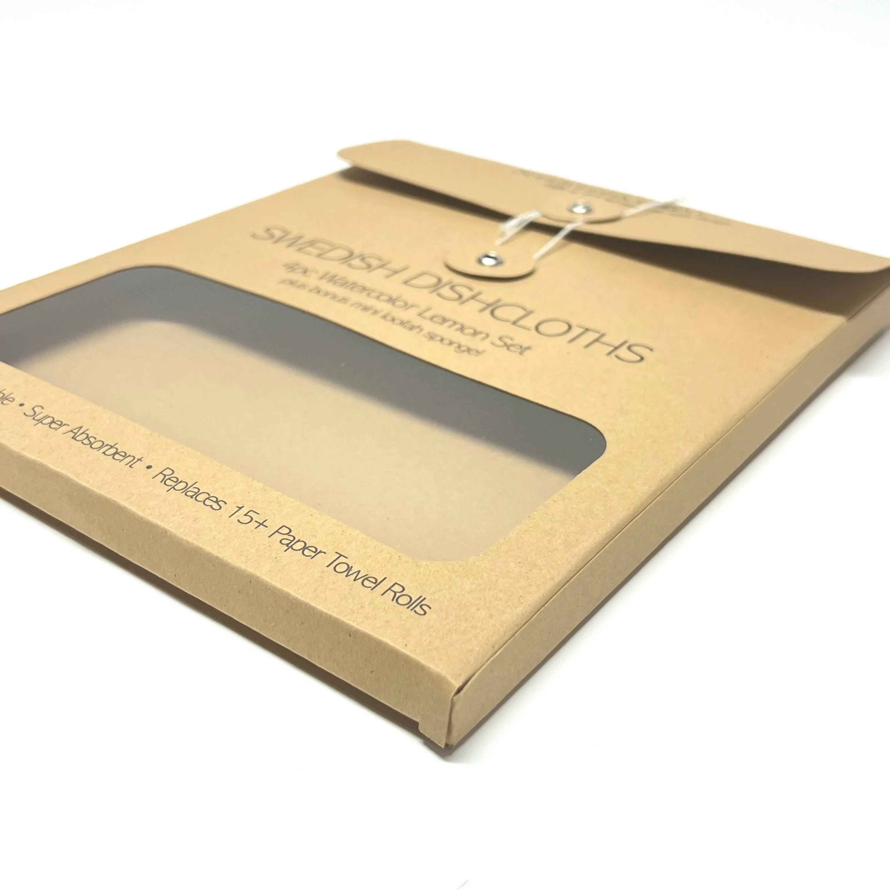 Bio-degradable Kraft Paper Envelopes Custom Socks Apparels Packaging Envelope packaging shipping boxes With PVC Window