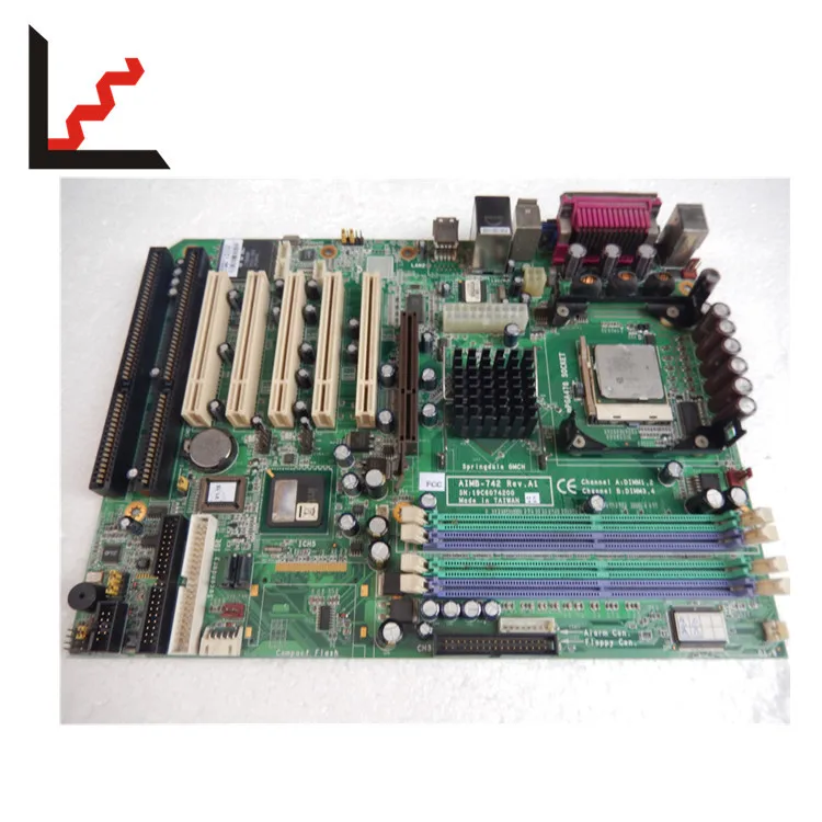 Original advantech CONTROL AIMB-742 REV A1 A2 with 2 ISA slots 478-pin industrial motherboard