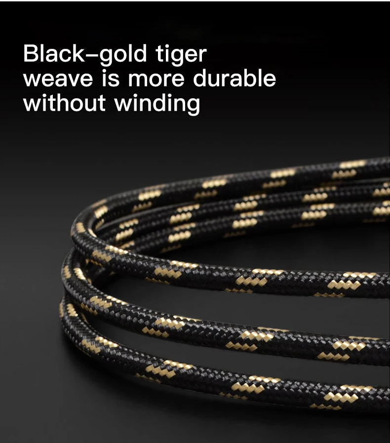 2.8A 3 in 1 multi charging Fast Charger Cable Phone Usb Cable For type c micro charging nylon braided fast Cable