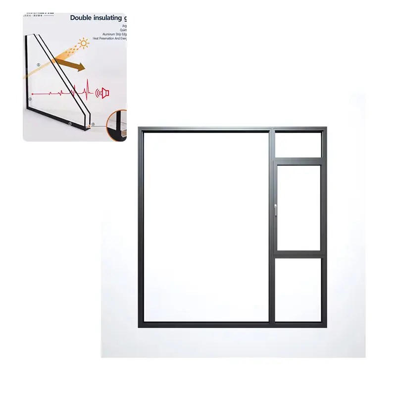 Modern Design Automatic Aluminum Alloy Frame Double Tempered Glass Skylight Solution for Villas balcony windows