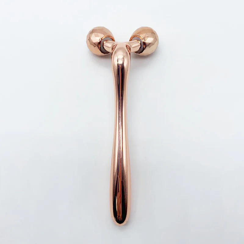 New Hot Selling Beauty Tool Y Shape 3D Microcurrent 360 Rotation Facial Lifting Roller Slim Face Massager OEM