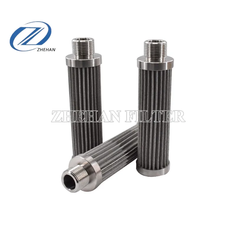 Custom stainless steel pleated mesh filter cartridge 60 80 mesh oil absorption filter element hobbing machine oil collecting