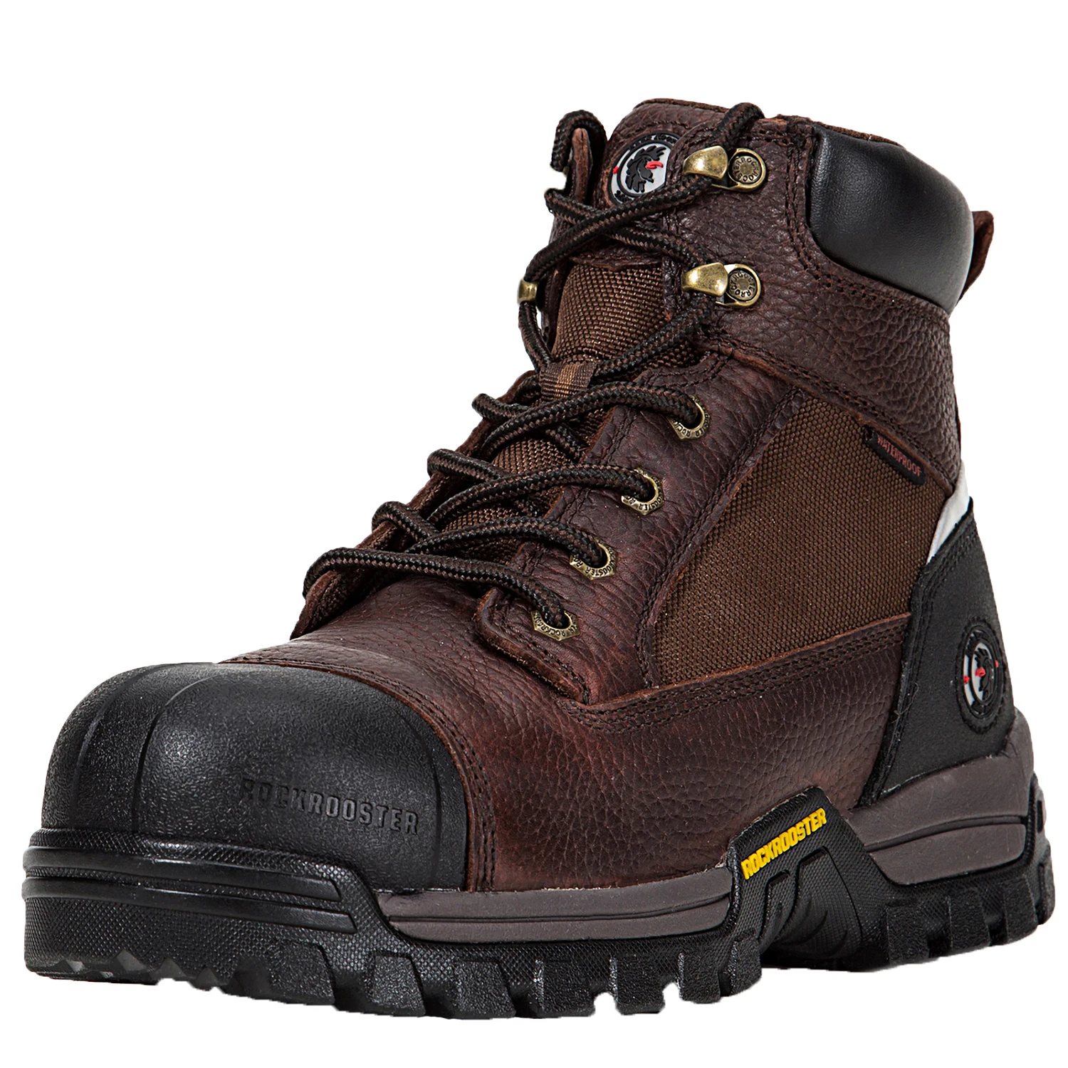 2020 new high quality steel toe fashion leather electrical work boots safety shoes for men safety toe rubber boots