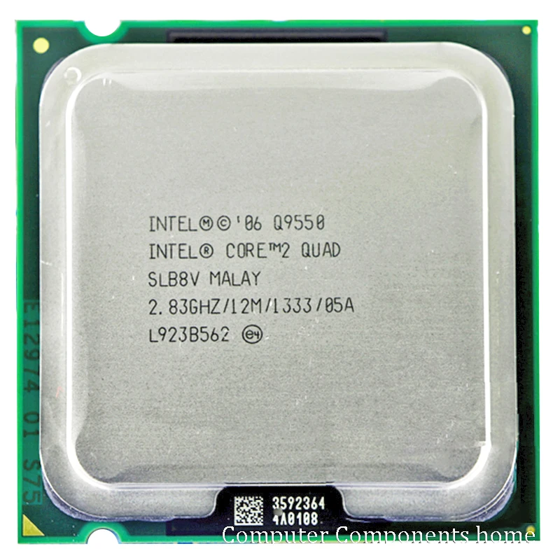 INTEL Q9550 INTEL core 2 quad Q9550 Socket LGA 775 CPU Процессор (2,83 ГГц/12 м/1333 ГГц) настольный процессор