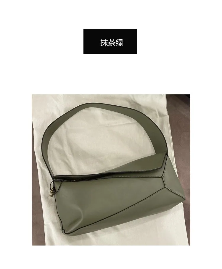 2022 new fashion leather bag deformation geometric underarm bag hobo geometric small women shoulder bag