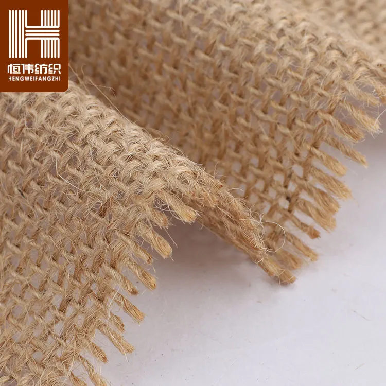 100% Natural Solid Color Jute Fabric Roll India Wholesale Jute Cloth
