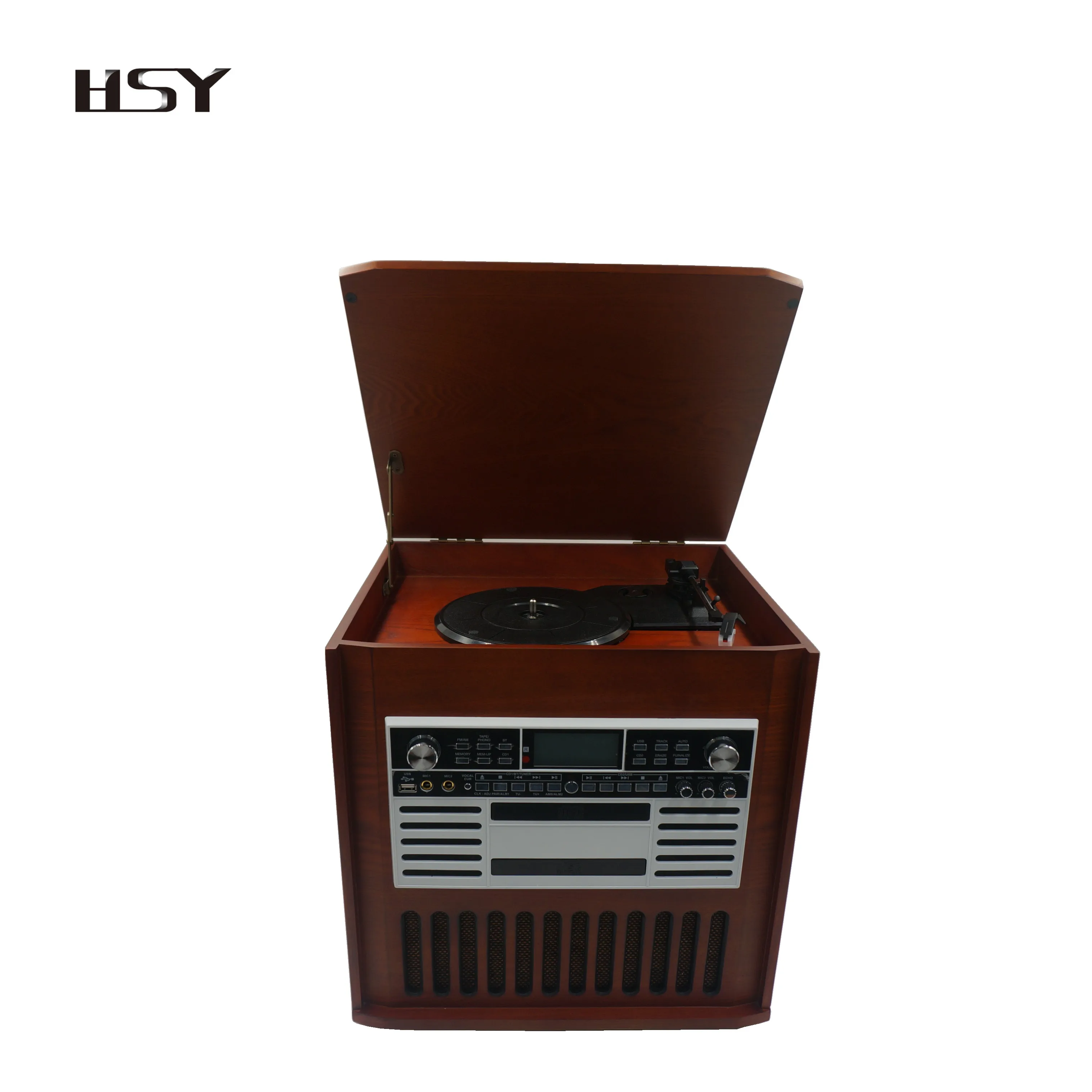 Wholesales Retro Wooden Vinyl Records Player / Gramophone / Phonograph / Antique Vintage Turntable