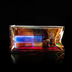 Небольшие лазерные голографические пакеты Caidao из переработанного пластика с застежкой-молнией