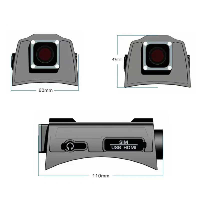 4g Smart Tactical Helmet Front & Back Camera Recorder