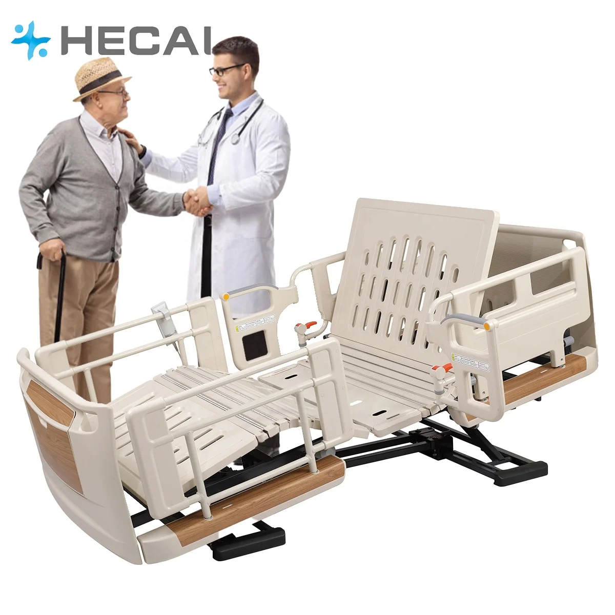 Electric Full Curve Turnover Medical Home Care 5 Function Nursing Bed Manual Hospital Bed Hospital Equipment  Hospital Bed