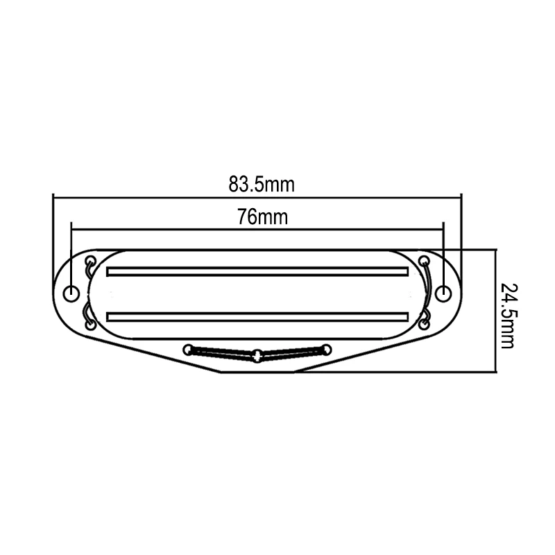 ST Style Humbucker Twin Blade Pickup Mini Humbucker Dual Rail 9K for FD ST Electric Guitar Replacement Multi Colour