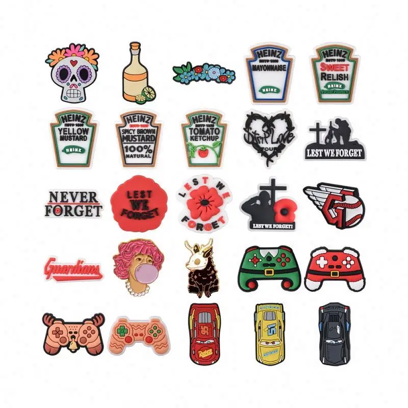 Wholesale clog ch Sports Team PVC Shoe Ch Raiders Shoe Decorations for clog clog charms